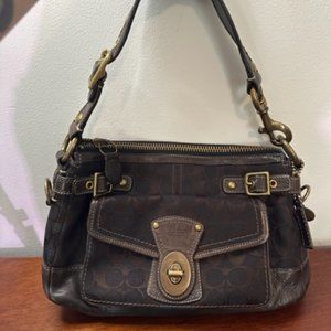 Coach 65th Anniversary Legacy Brown Shoulder Bag Y2K
